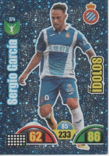 Cromo E002977: Trade Card Game Adrenalyn. Liga 2017-18, Ídolos. Sergio García. R.C.D. Espanyol