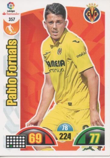 Cromo E002969: Trade Card Game Adrenalyn. Liga 2017-18, Pablo Fornals. Villareal C.F.