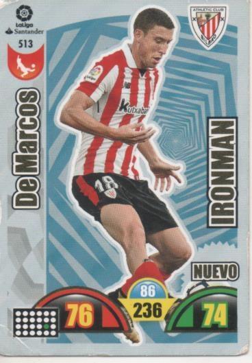 Cromo E003020: Trade Card Game Adrenalyn. Liga 2017-18, Nuevo Ironman. De Marcos. A.C. Bilbao