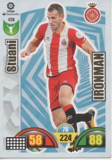 Cromo E003002: Trade Card Game Adrenalyn. Liga 2017-18, Ironman. Stuani. Girona F.C.