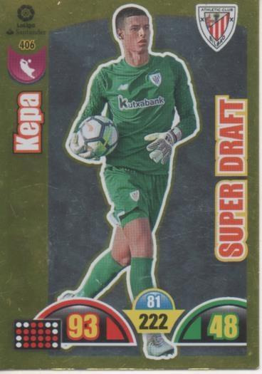 Cromo E002998: Trade Card Game Adrenalyn. Liga 2017-18, Super Draft. Kepa. A.C. Bilbao