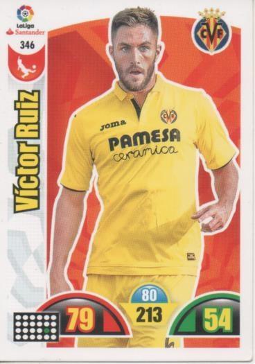 Cromo E002964: Trade Card Game Adrenalyn. Liga 2017-18, Víctor Ruiz. Villareal C.F.