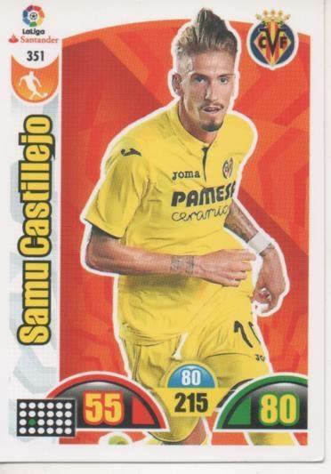 Cromo E002963: Trade Card Game Adrenalyn. Liga 2017-18, Samu Castillejo. Villareal C.F.