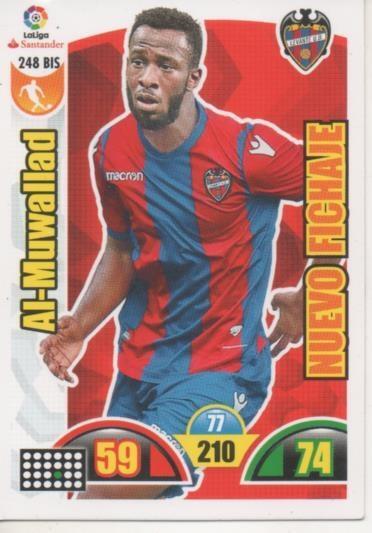 Cromo E002927: Trade Card Game Adrenalyn. Liga 2017-18, Al-Muwallad. Levante U.D.