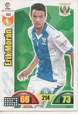 Cromo E002922: Trade Card Game Adrenalyn. Liga 2017-18, Erik Morán. C.D. Leganés