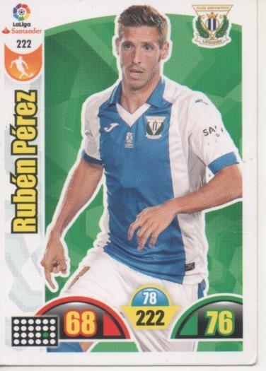 Cromo E002921: Trade Card Game Adrenalyn. Liga 2017-18, Rubén Pérez. C.D. Leganés