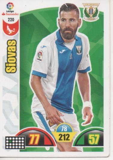 Cromo E002920: Trade Card Game Adrenalyn. Liga 2017-18, Siovas. C.D. Leganés