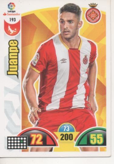 Cromo E002912: Trade Card Game Adrenalyn. Liga 2017-18, Juanpe. Girona F.C.