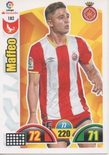 Cromo E002909: Trade Card Game Adrenalyn. Liga 2017-18, Maffeo. Girona F.C.