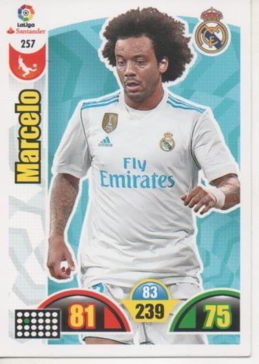 Cromo E002933: Trade Card Game Adrenalyn. Liga 2017-18, Marcelo. Real Madrid