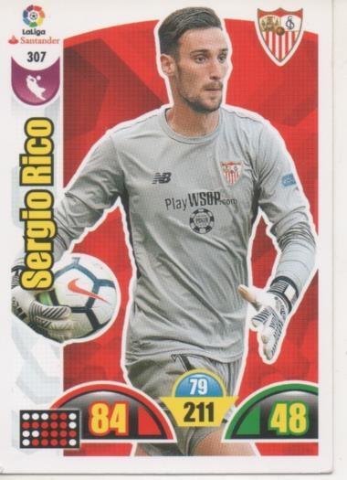 Cromo E002950: Trade Card Game Adrenalyn. Liga 2017-18, Sergio Rico. Sevilla F.C.