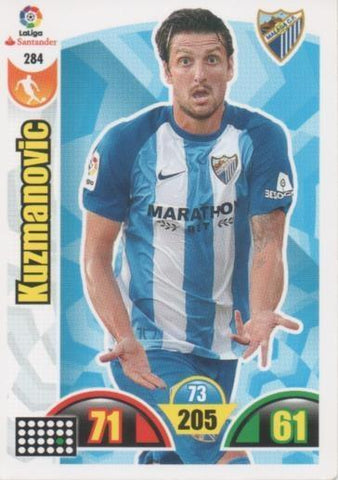 Cromo E002940: Trade Card Game Adrenalyn. Liga 2017-18, Kuzmanovic. Málaga C.F.