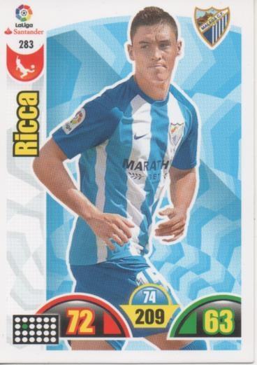 Cromo E002939: Trade Card Game Adrenalyn. Liga 2017-18, Ricca. Málaga C.F.