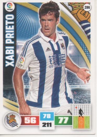 Cromo E002621: Trade Card Game Adrenalyn. Liga 2015-16, Xabi Prieto.Real Sociedad