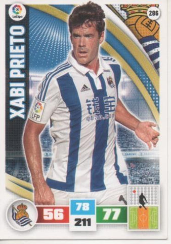 Cromo E002621: Trade Card Game Adrenalyn. Liga 2015-16, Xabi Prieto.Real Sociedad