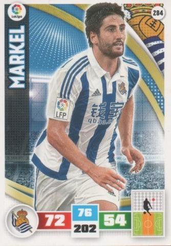 Cromo E002620: Trade Card Game Adrenalyn. Liga 2015-16, Markel. Real Sociedad