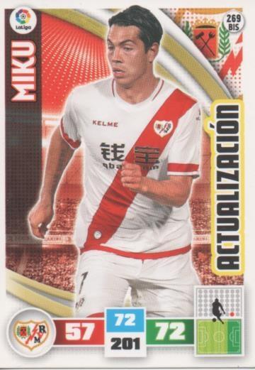 Cromo E002617: Trade Card Game Adrenalyn. Liga 2015-16, Miko. Rayo Vallecano de Madrid