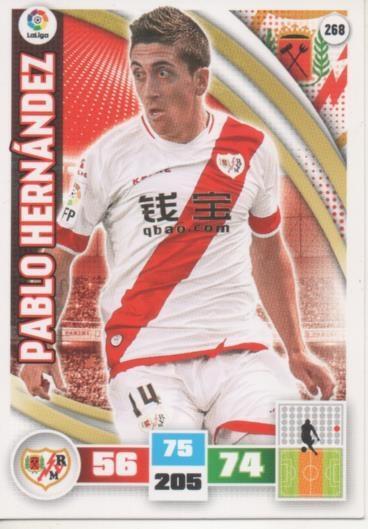 Cromo E002615: Trade Card Game Adrenalyn. Liga 2015-16, Pablo Hernández. Rayo Vallecano de Madrid