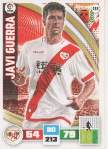 Cromo E002613: Trade Card Game Adrenalyn. Liga 2015-16, Javi Guerra. Rayo Vallecano de Madrid