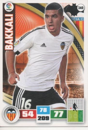 Cromo E002633: Trade Card Game Adrenalyn. Liga 2015-16, Bakkali.Valencia.C.F.