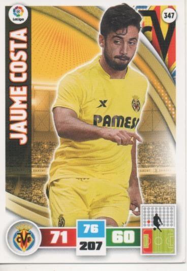 Cromo E002635: Trade Card Game Adrenalyn. Liga 2015-16, Jaume Costa. Villareal. C.F.