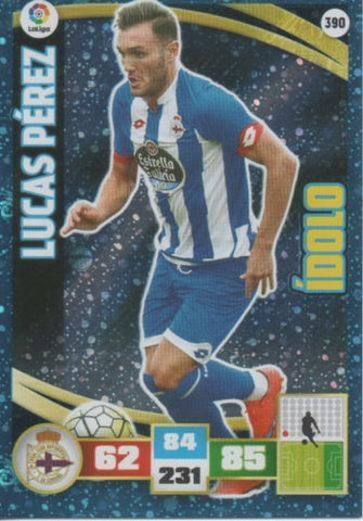 Cromo E002647: Trade Card Game Adrenalyn. Liga 2015-16, Lucas Pérez. R.C.D. de La Coruña