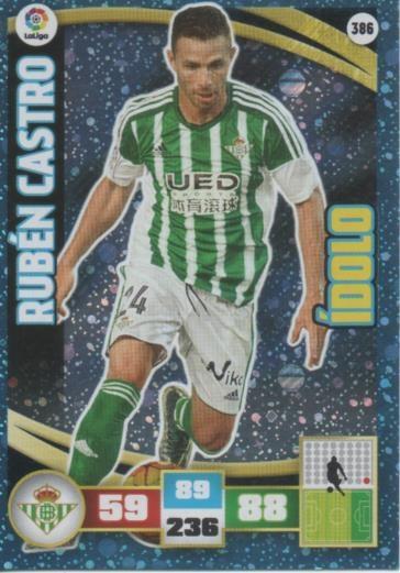 Cromo E002645: Trade Card Game Adrenalyn. Liga 2015-16, Rubén Castro. Real Betis Balonpie