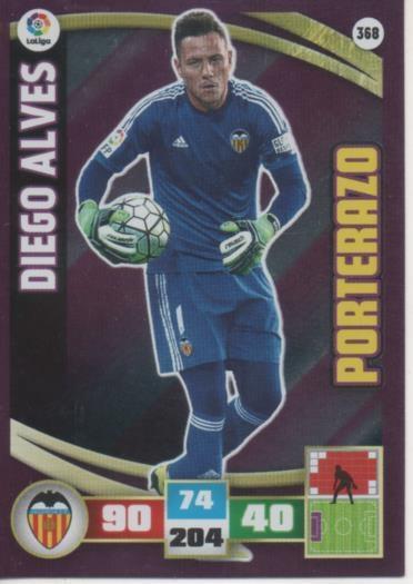 Cromo E002642: Trade Card Game Adrenalyn. Liga 2015-16, Diego Alves. Valencia.C.F.