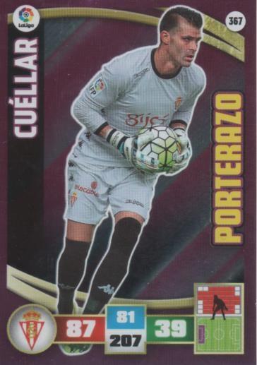 Cromo E002641: Trade Card Game Adrenalyn. Liga 2015-16, Cuéllar. Real Sporting de Gijón