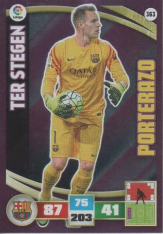 Cromo E002639: Trade Card Game Adrenalyn. Liga 2015-16, Ter Stegen. F.C. Barcelona