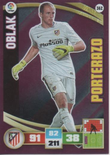 Cromo E002638: Trade Card Game Adrenalyn. Liga 2015-16, Oblak. C.A. de Madrid