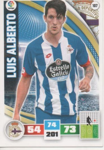 Cromo E002571: Trade Card Game Adrenalyn. Liga 2015-16, Luis Alberto.R.C.D. de La Coruña