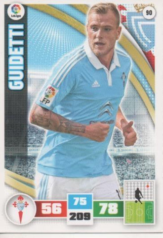 Cromo E002567: Trade Card Game Adrenalyn. Liga 2015-16, Guidetti. Real Club Celta de Vigo