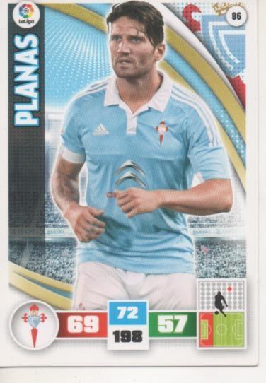 Cromo E002563: Trade Card Game Adrenalyn. Liga 2015-16, Planas. Real Club Celta deVigo