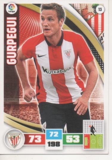 Cromo E002550: Trade Card Game Adrenalyn. Liga 2015-16, Gurpegui. A.C. de Bilbao