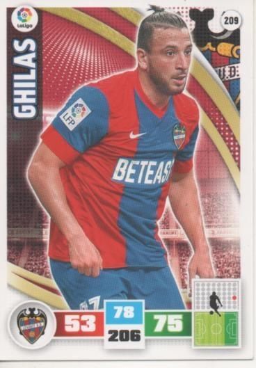 Cromo E002595: Trade Card Game Adrenalyn. Liga 2015-16, Ghilas. Levante U.D.