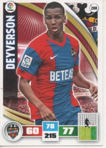 Cromo E002594: Trade Card Game Adrenalyn. Liga 2015-16, Deyverson. Levante U.D