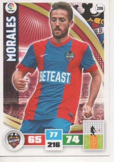 Cromo E002593: Trade Card Game Adrenalyn. Liga 2015-16, Morales. Levante U.D.