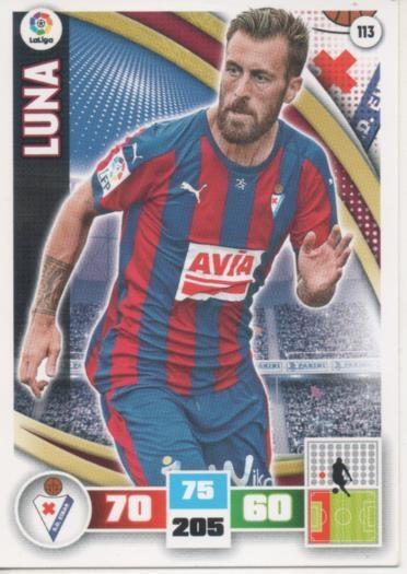 Cromo E002576: Trade Card Game Adrenalyn. Liga 2015-16, Luna. S.D. Eibar