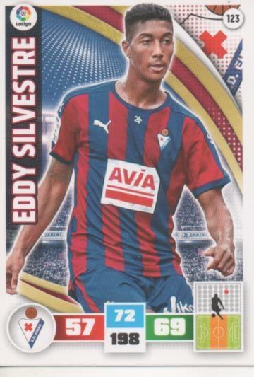 Cromo E002578: Trade Card Game Adrenalyn. Liga 2015-16, Eddy Sivestre. S.D. Eibar