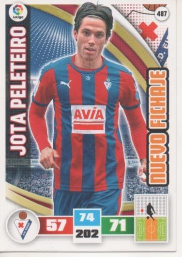 Cromo E002666: Trade Card Game Adrenalyn. Liga 2015-16, Nuevo Fichaje.Jota Peleteiro. S.D. Eibar