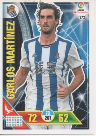 Cromo E002752: Trade Card Game Adrenalyn. Liga 2016-17, Carlos Martínez. Real Sociedad