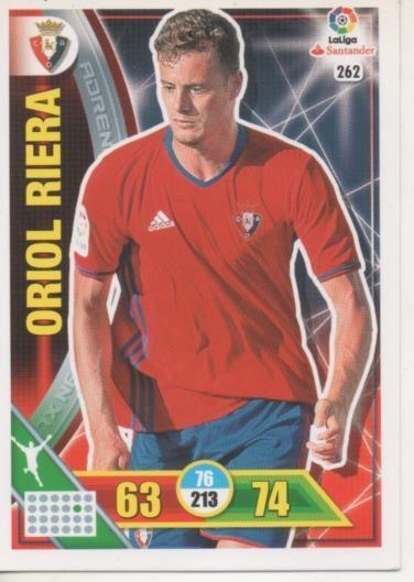 Cromo E002749: Trade Card Game Adrenalyn. Liga 2016-17, Oriol Riera. C.A. Osasuna