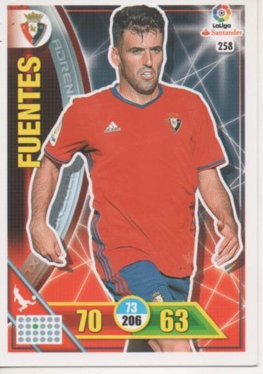 Cromo E002748: Trade Card Game Adrenalyn. Liga 2016-17, Fuentes. C.A. Osasuna