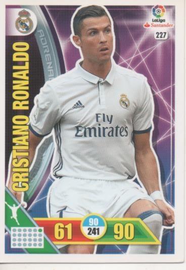 Cromo E002733: Trade Card Game Adrenalyn. Liga 2016-17, Cristiano Ronaldo. Real Madrid