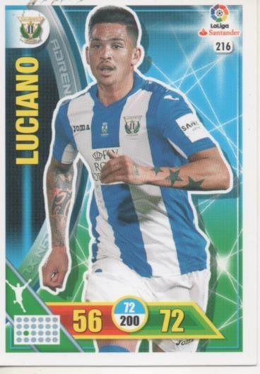 Cromo E002727: Trade Card Game Adrenalyn. Liga 2016-17, Luciano. C.D. Leganés