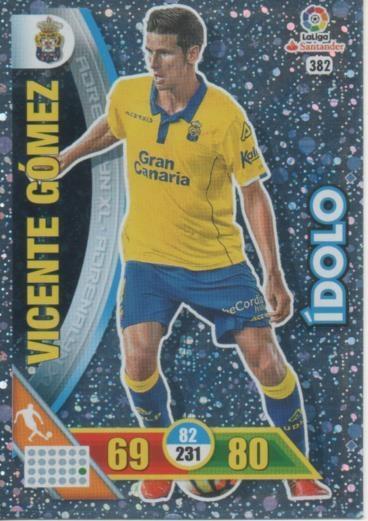 Cromo E002782: Trade Card Game Adrenalyn. Liga 2016-17, Ídolo. Vicente Gómez. U.D. Las Palmas