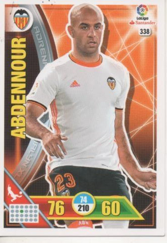 Cromo E002778: Trade Card Game Adrenalyn. Liga 2016-17, Abdennour. Valencia. C.F.