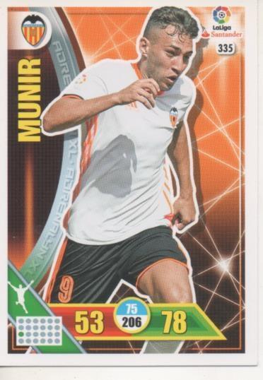 Cromo E002775: Trade Card Game Adrenalyn. Liga 2016-17, Munir. Valencia.C.F.