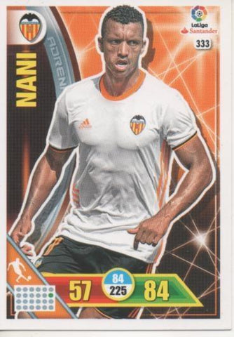 Cromo E002774: Trade Card Game Adrenalyn. Liga 2016-17, Nani. Valencia. C.F.